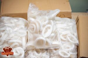 mực ống cắt khoanh đông lạnh