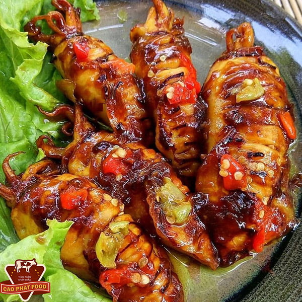 cách làm mực tươi nướng sa tế